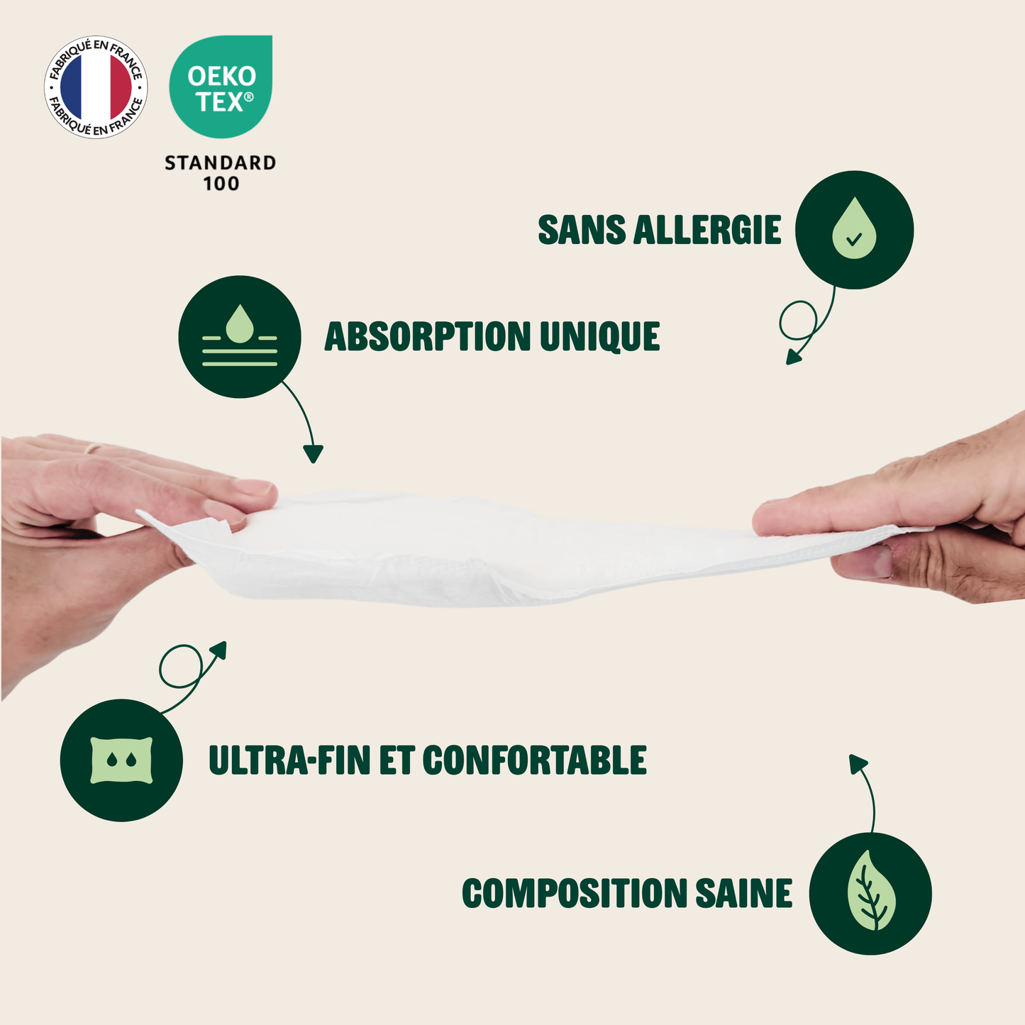 Protège-slips ultra-fins pour homme - 5 gouttes