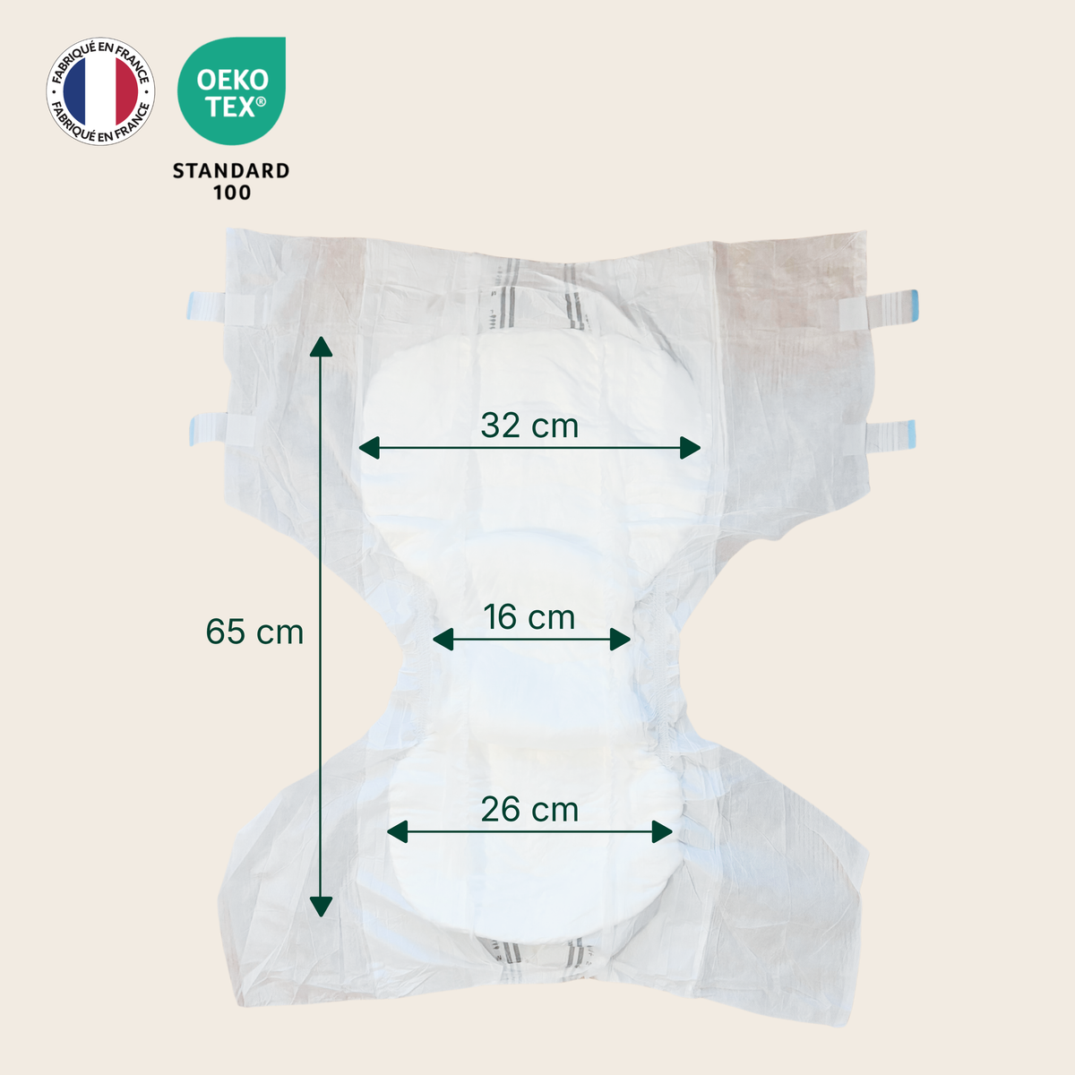 Changes complets ultra-absorbants et respirants - 10 gouttes
