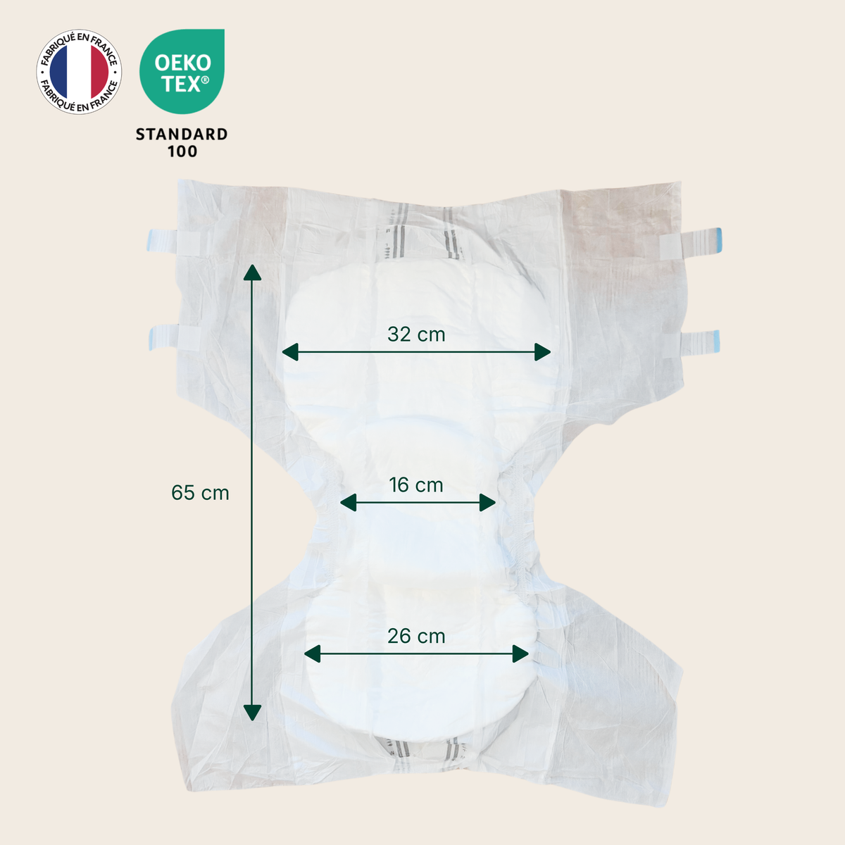 Changes complets ultra-absorbants et respirants - 10 gouttes