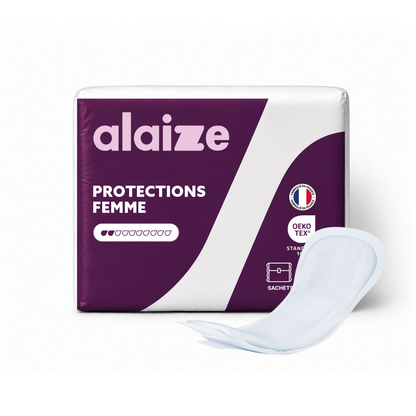 Protections urinaires ultra-fines pour femme - 2 gouttes