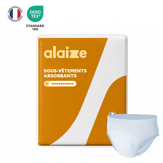 Culottes absorbantes et respirantes femme et homme - 10 gouttes