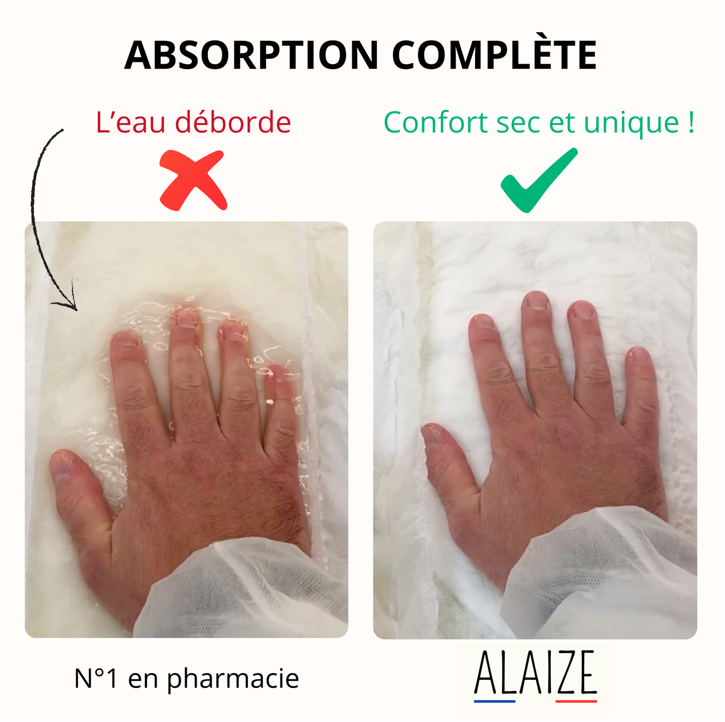 Change complet ultra-absorbant et respirant - 10 gouttes