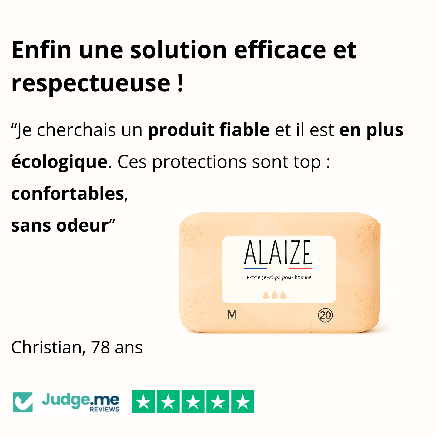 Protection urinaire ultra-fine pour homme - 4 gouttes