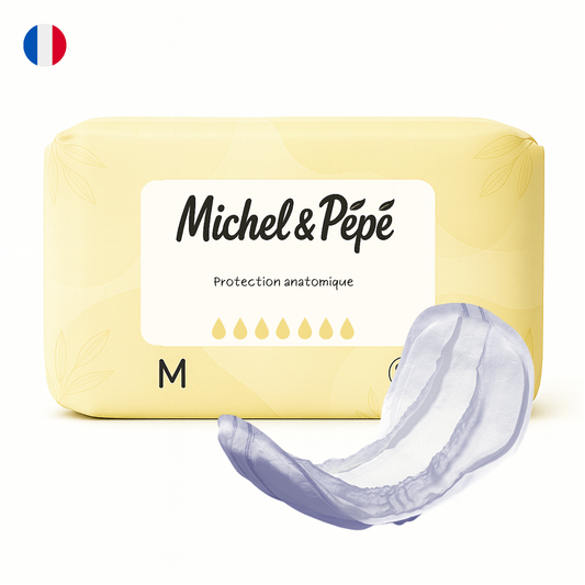 Protection anatomique jetable absorbante et respirante